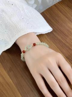 和田玉手串女新款手链女士新中式新款高级感手饰品节日礼物